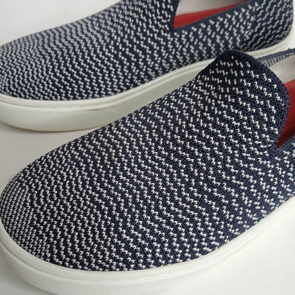 Rothy's The Sneaker Womens Size 6 US Navy Maritime Casual Fabric Slip On Shoes - Picture 4 of 10